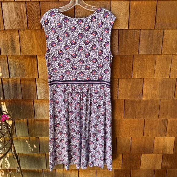 EUC Boden Floral Stretch Jersey Sleeveless Bernice Fit & Flare in Women's 12R - Picture 11 of 16